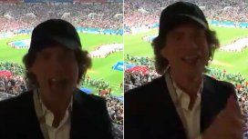 Mick Jagger sigue sin poder ver ganar a Inglaterra en la cancha Mick Jagger sigue sin poder ver ganar a Inglaterra en la cancha