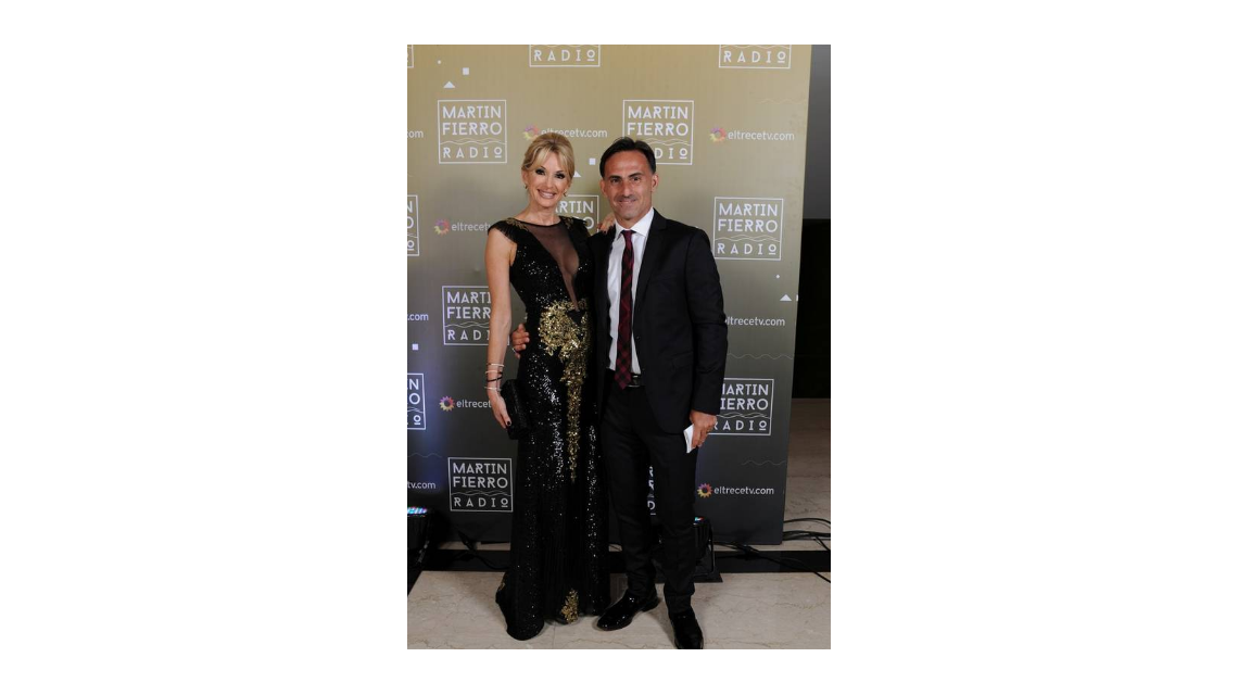 Yanina y Diego Latorre en la entrega de los Martín Fierro a la radio - Crédito: Prensa El Trece Yanina y Diego Latorre en la entrega de los Martín Fierro a la radio - Crédito: Prensa El Trece
