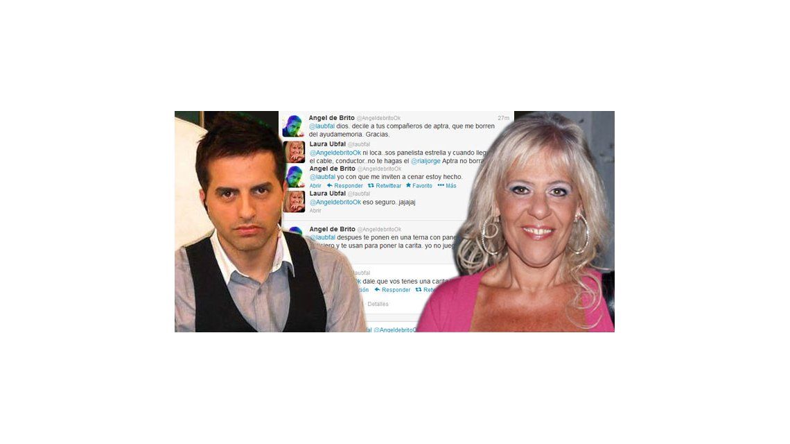 Laura Ubfal vs. Ángel de Brito: un nuevo cruce en twitter