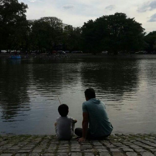 <p>Walter junto a su hijo </p>