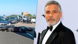 Clooney sufrió un accidente en Italia Clooney sufrió un accidente en Italia
