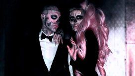 Rick Genest y Lady Gaga en Born this way Rick Genest y Lady Gaga en Born this way