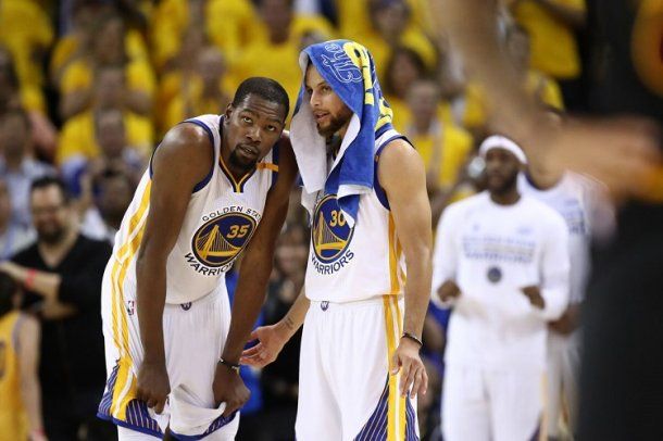 Kevin Durant y Stephen Curry<br>
