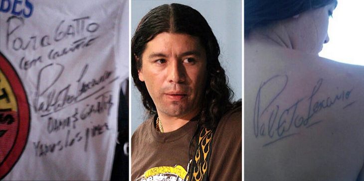 Un fan se tatuó el autógrafo de Pablo Lescano pero él le dijo que era trucho