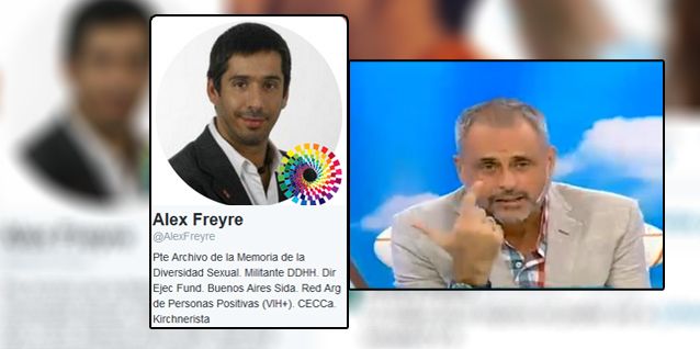 El tweet de Alex Freyre que desató la furia de Jorge Rial: Te mandaste una cagada