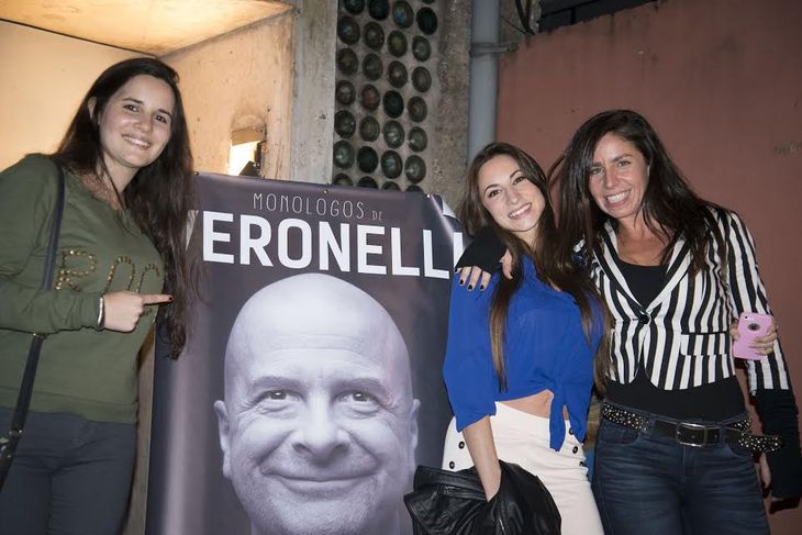Rodeado de amigos y famosos, Atilio Veronelli debutó con sus monólogos