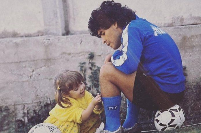 Dalma Maradona contó la historia detrás de la foto más hermosa con Diego: Un día me peleé y la tiré