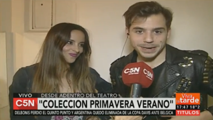 Fernando Dente y Lourdes Sánchez mostraron en vivo la intimidad de sus camarines