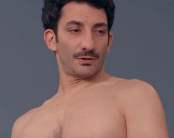 La primera vez que Juan Minujín salió desnudo en TV