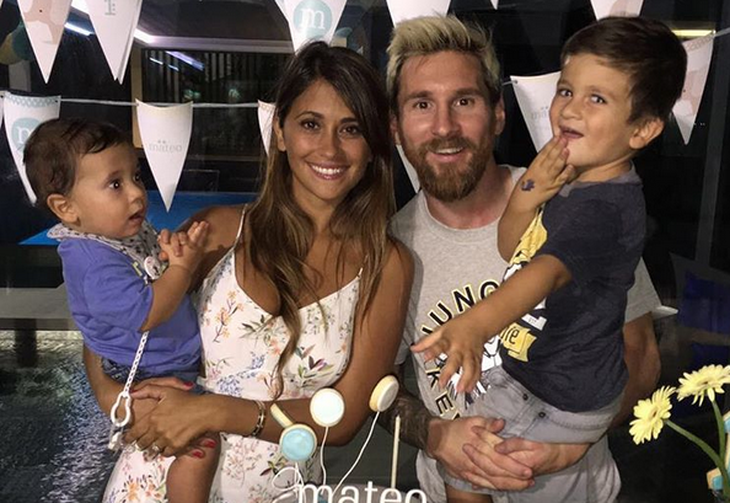 Lionel Messi y Antonella festejaron el primer año de Mateo: fotos y frases de amor