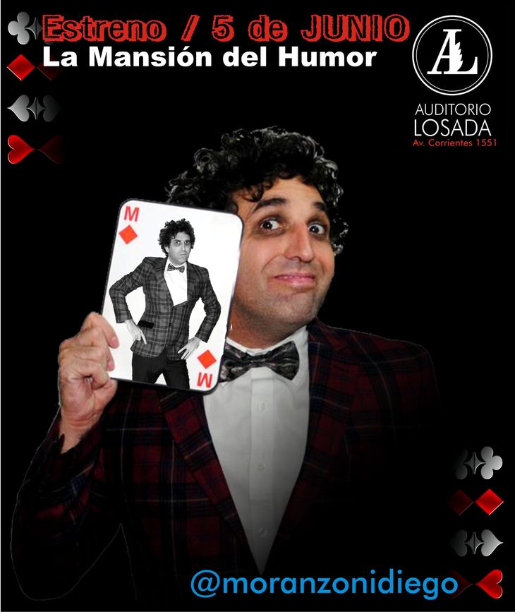 Diego Moranzoni debuta como actor en La mansión del humor
