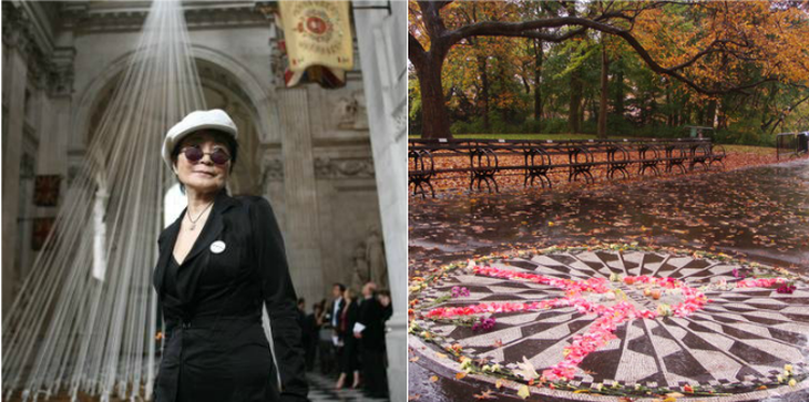 La acción masiva que Yoko Ono planea en Nueva York para homenajear a John Lennon