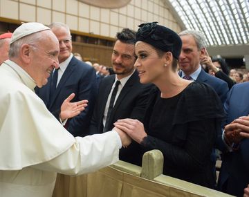 El Papa Francisco, Orlando Bloom y Katy Perry