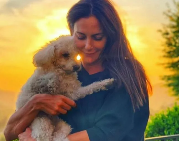 Luciana Aymar y su perro Hutch