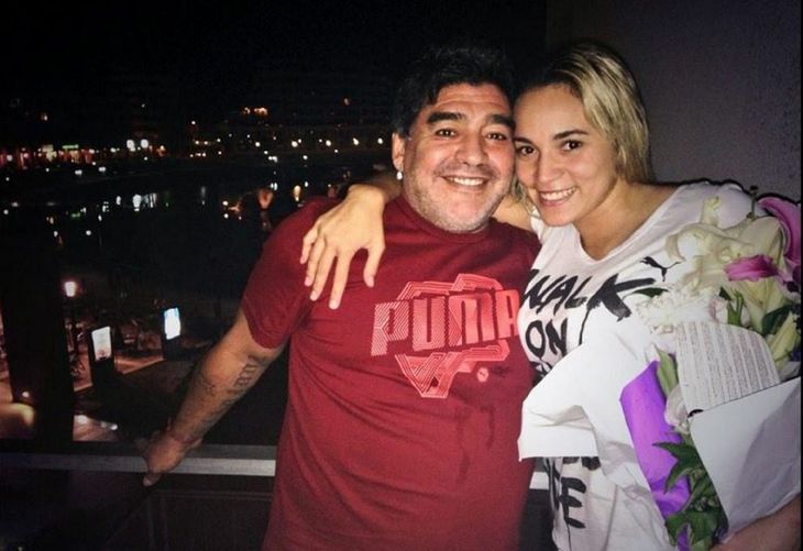 ¿Reconciliados? La foto de Rocío Oliva y Diego Maradona, nuevamente juntos