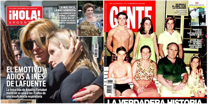 Tapas de revistas: el emotivo adiós a Inés De La Fuente, y Luciana Aymar íntima, no descarta congelar sus óvulos