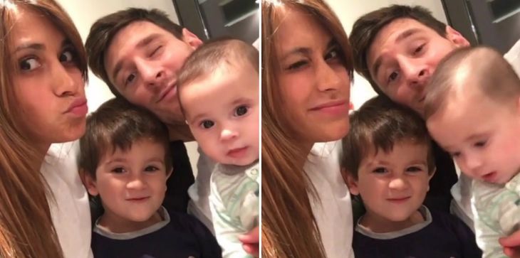 El divertido show de caras y gestos de los Messi en un video casero: Qué linda familia tengo
