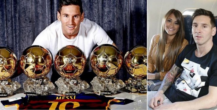 Después del beso en público, Antonella Roccuzzo saludó a Lionel Messi en las redes por su quinto balón de oro