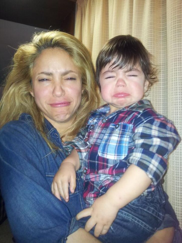 La tierna y divertida foto de Shakira y su hijo Milan en el Twitter de Piqué