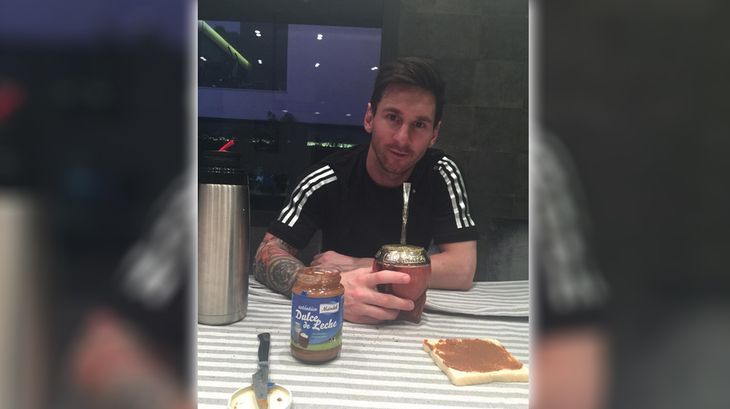 Más argentino que nunca: Leo Messi, a puro mate y dulce de leche en Barcelona