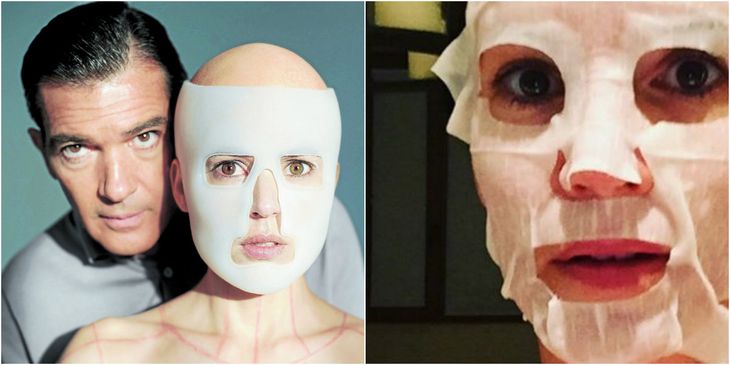La piel que habito: Griselda Siciliani imita una escena de la película de Pedro Almodóvar