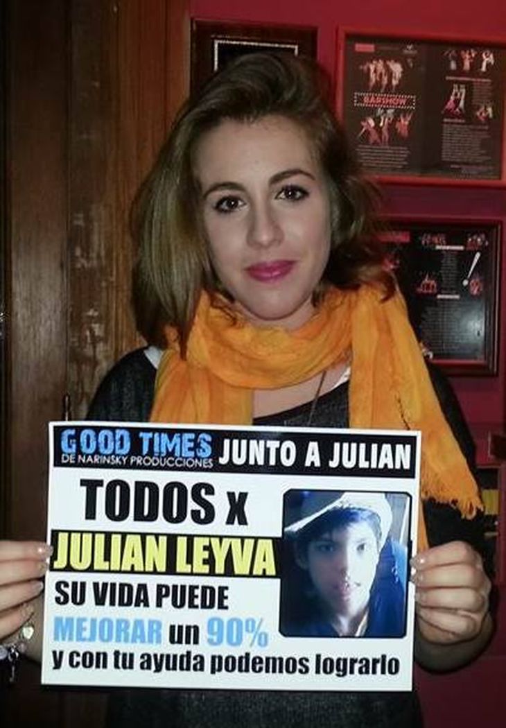 Los actores de Solamente Vos apoyaron la causa de Julián Leyva