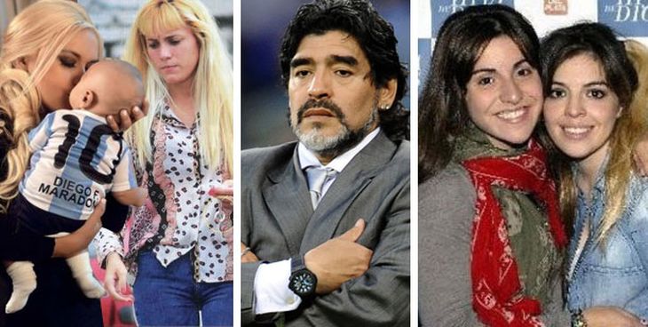 Maradona: entre Buenos Aires y Dubai; un hijo; dos mujeres; la Dalma y la Gianinna