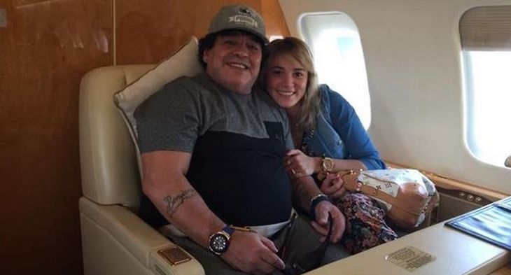 Rocío Oliva viajó a Dubai ¿embarazada de Diego Maradona?