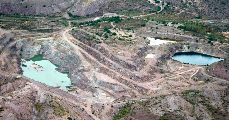 La mina de Sierra Pintada tuvo su remediación ambiental luego de 25 años sin funcionar. 