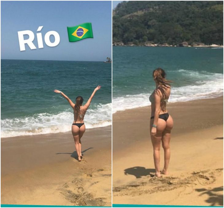 Silvina Luna, reconciliada en Brasil con el Polaco: mirá sus fotos en bikini sin retoques