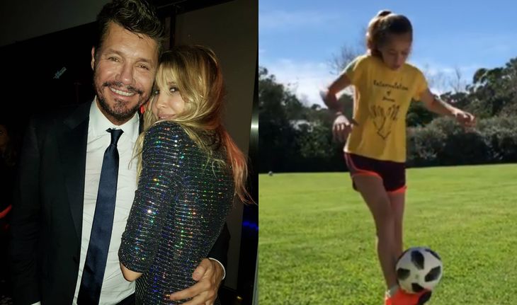 Los Videos De La Hija De Guillermina Valdes Jugando Al Futbol Con Una Mojadita De Oreja