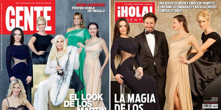 Los looks de los premios Martín Fierro en las tapas de las revistas de la semana
