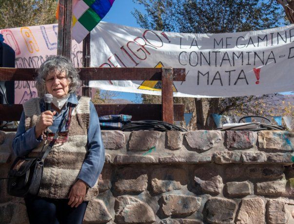Rita Segato, en la Asamblea de Pueblos por el Agua de la Quebrada y Puna, en contra de la megaminería.
