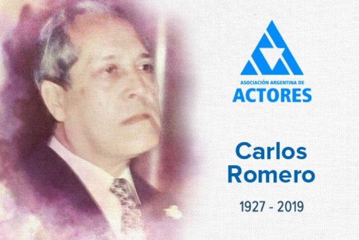 Murió Carlos Romero, actor y maestro del doblaje