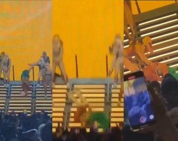VIDEO: Terrible caída de Karol G mientras daba un concierto