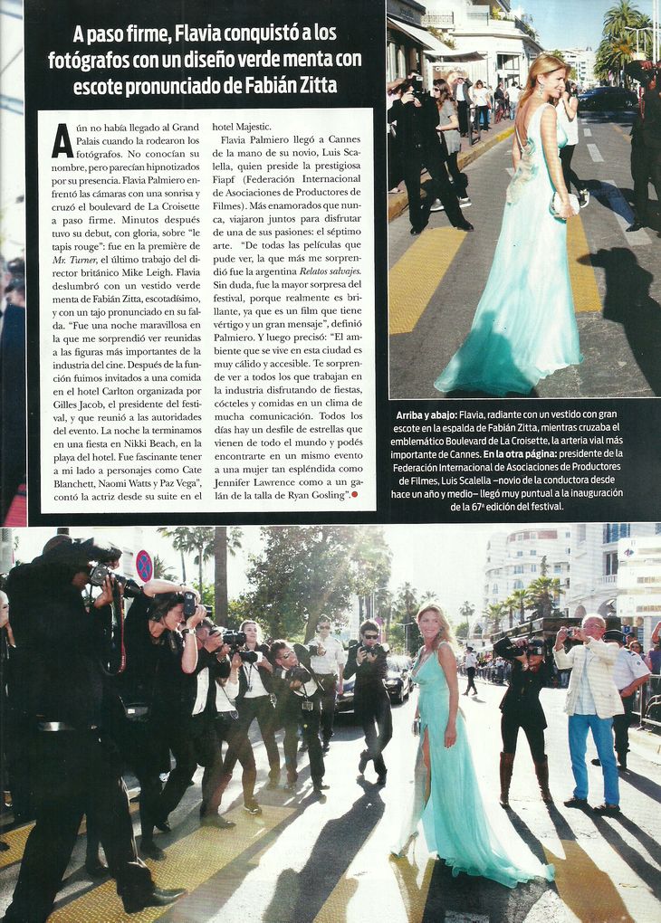 El provocativo look de Flavia Palmiero en la alfombra roja de Cannes