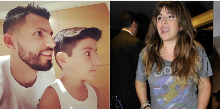 Los días del Kun Agüero y su hijo Benjamín: corte de pelo y la reacción de Gianinna Maradona